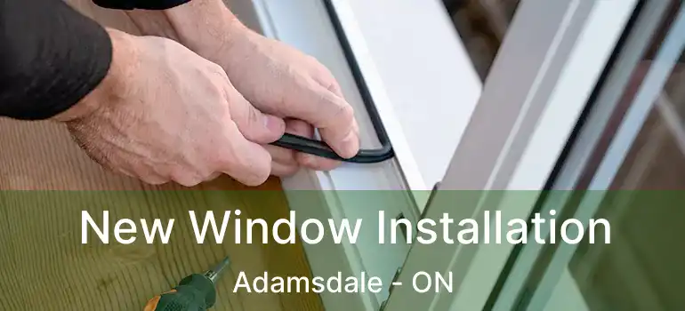  New Window Installation Adamsdale - ON