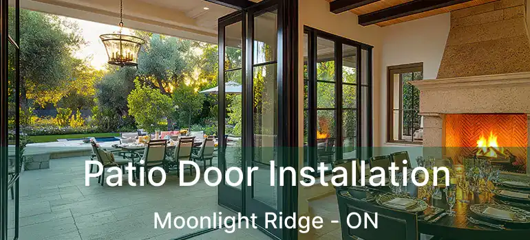  Patio Door Installation Moonlight Ridge - ON