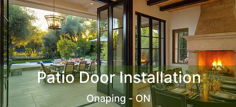  Patio Door Installation Onaping - ON