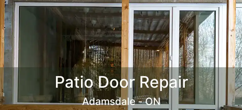  Patio Door Repair Adamsdale - ON