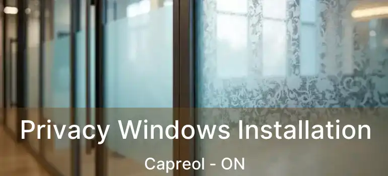  Privacy Windows Installation Capreol - ON