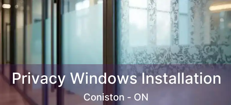  Privacy Windows Installation Coniston - ON