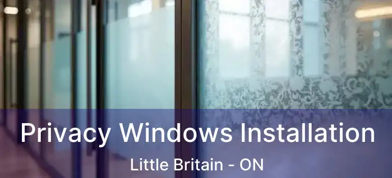  Privacy Windows Installation Little Britain - ON