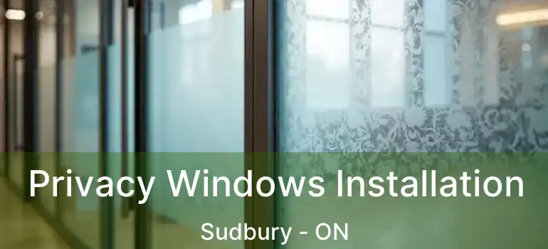  Privacy Windows Installation Sudbury - ON