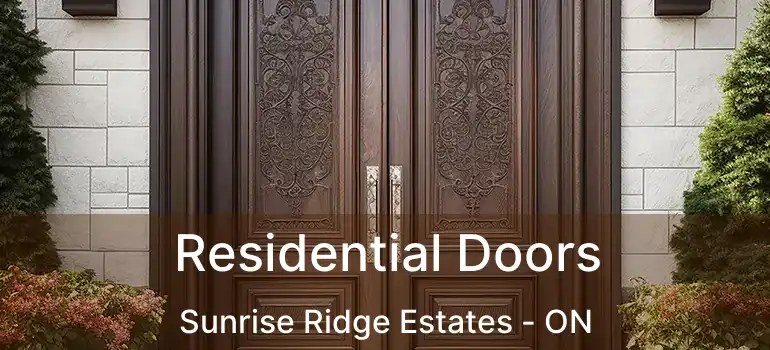  Residential Doors Sunrise Ridge Estates - ON