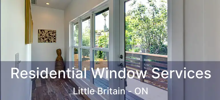  Residential Window Services Little Britain - ON