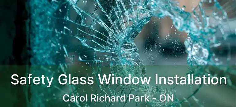  Safety Glass Window Installation Carol Richard Park - ON