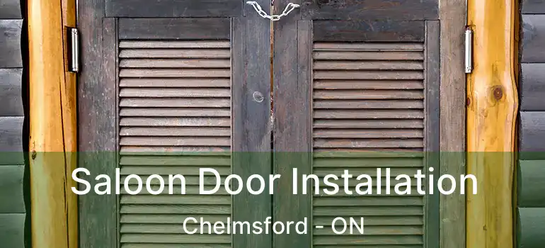  Saloon Door Installation Chelmsford - ON