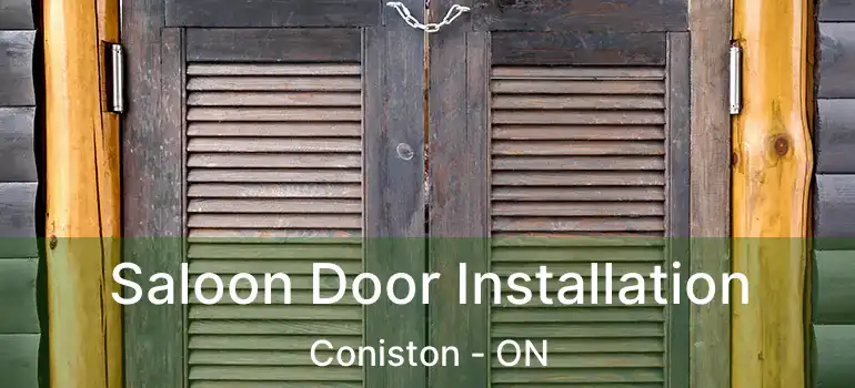  Saloon Door Installation Coniston - ON