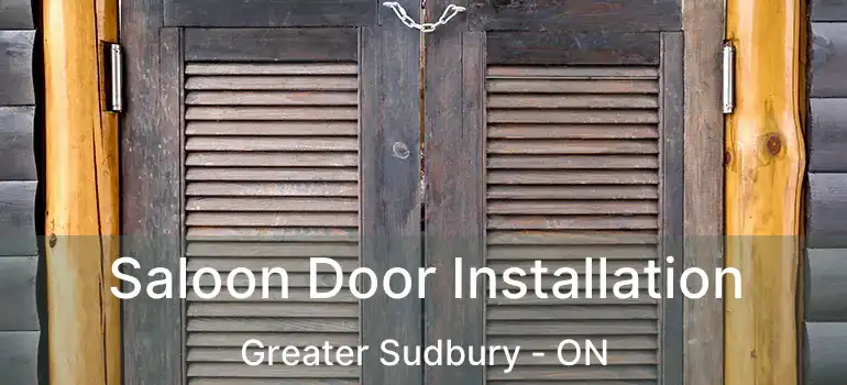  Saloon Door Installation Greater Sudbury - ON