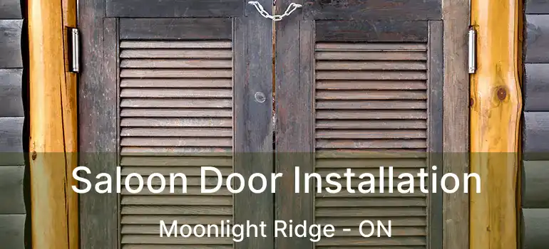  Saloon Door Installation Moonlight Ridge - ON