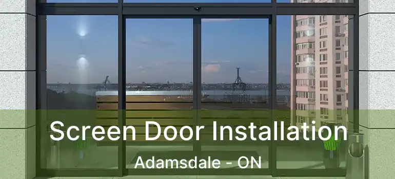  Screen Door Installation Adamsdale - ON