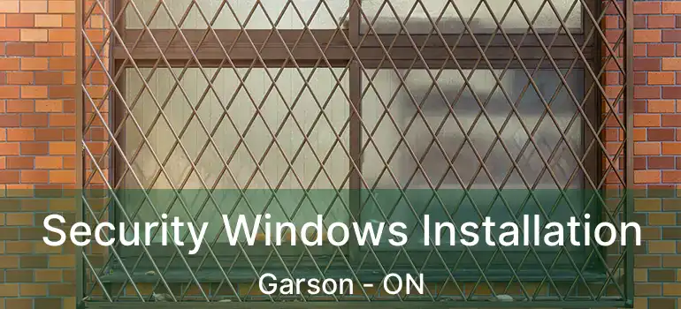  Security Windows Installation Garson - ON