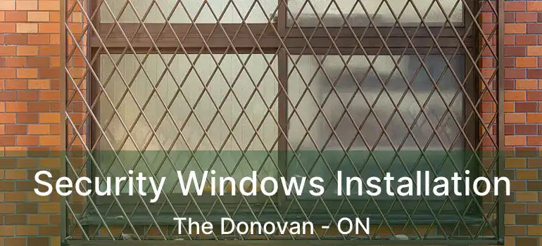  Security Windows Installation The Donovan - ON