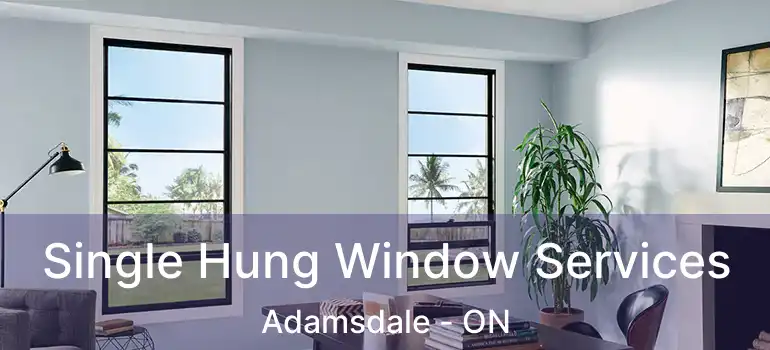  Single Hung Window Services Adamsdale - ON