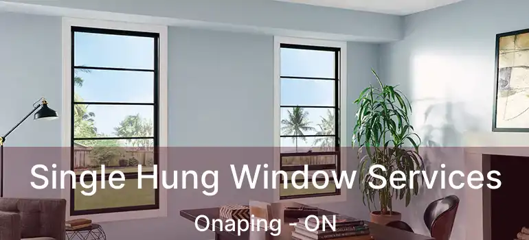  Single Hung Window Services Onaping - ON