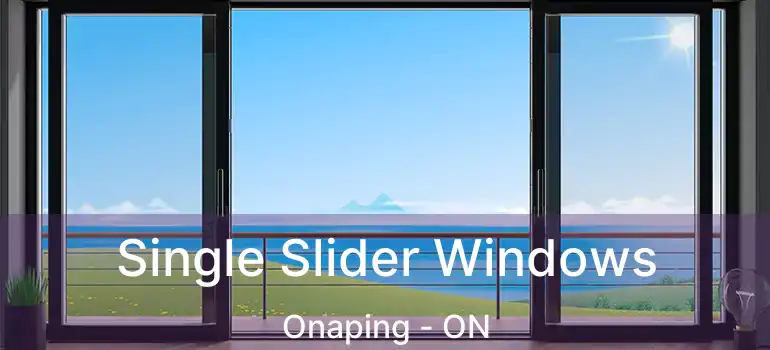  Single Slider Windows Onaping - ON