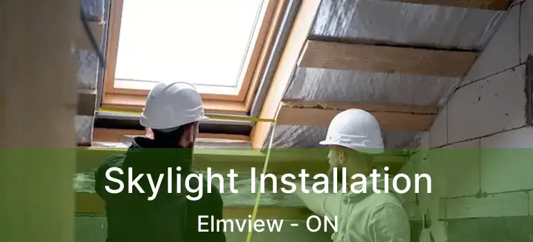  Skylight Installation Elmview - ON