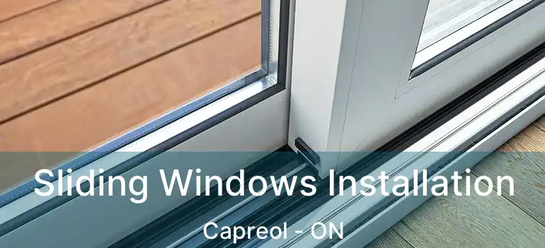  Sliding Windows Installation Capreol - ON