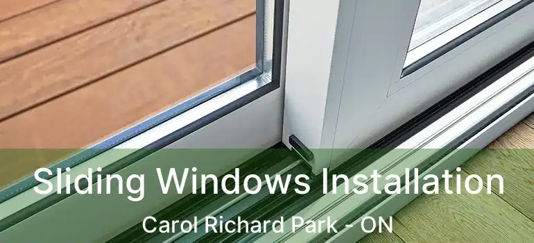  Sliding Windows Installation Carol Richard Park - ON