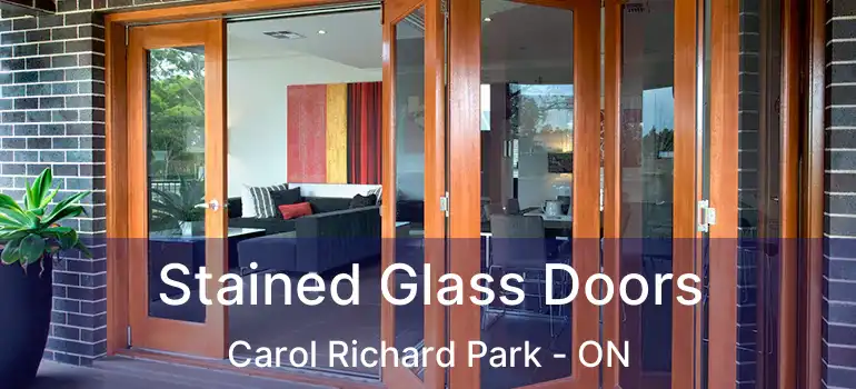 Stained Glass Doors Carol Richard Park - ON