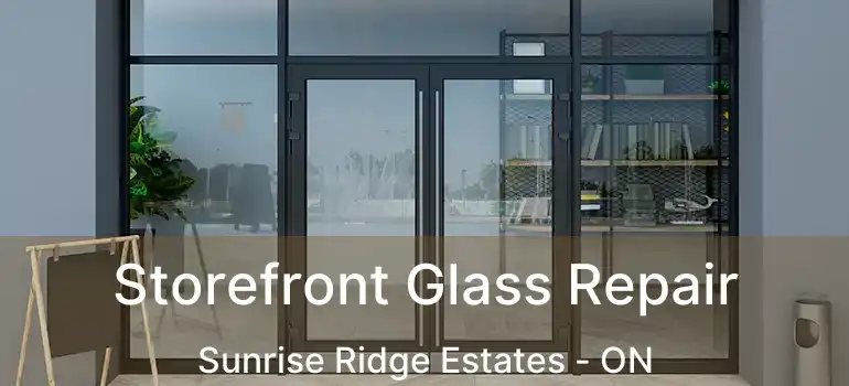  Storefront Glass Repair Sunrise Ridge Estates - ON