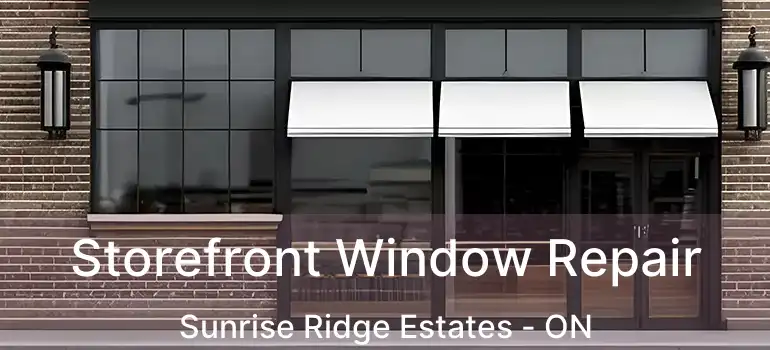  Storefront Window Repair Sunrise Ridge Estates - ON