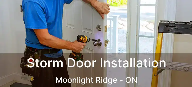  Storm Door Installation Moonlight Ridge - ON