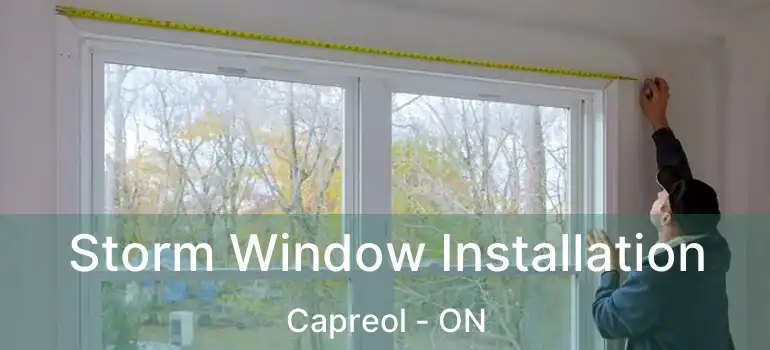  Storm Window Installation Capreol - ON