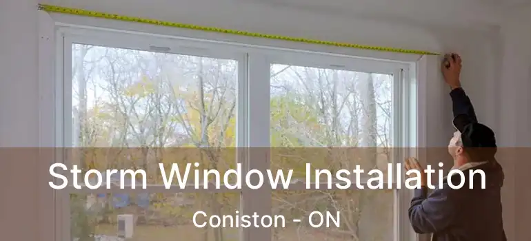  Storm Window Installation Coniston - ON