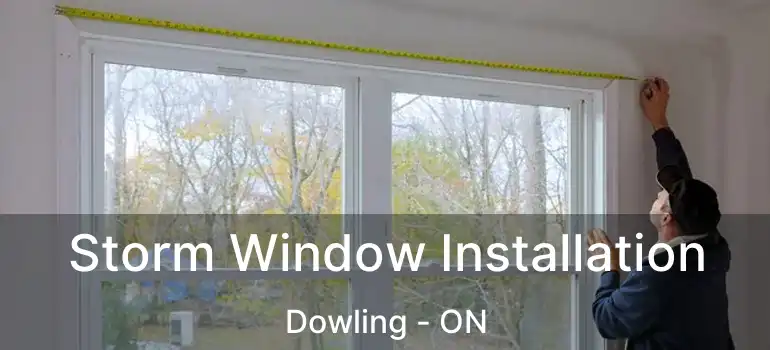  Storm Window Installation Dowling - ON