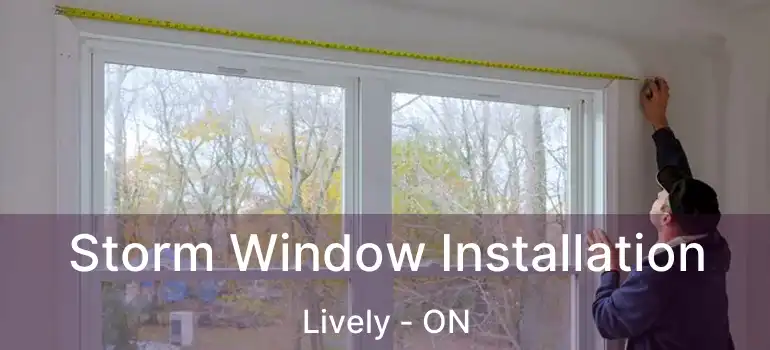  Storm Window Installation Lively - ON