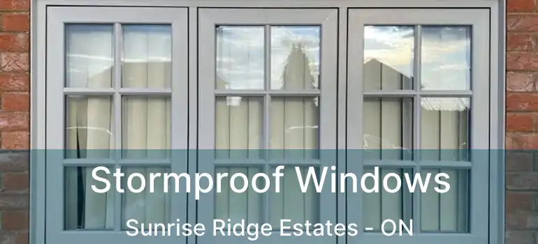  Stormproof Windows Sunrise Ridge Estates - ON