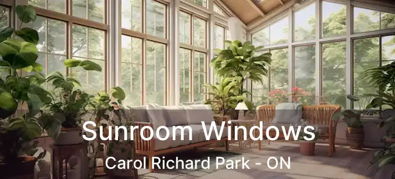  Sunroom Windows Carol Richard Park - ON