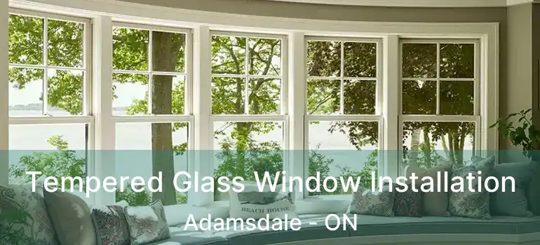  Tempered Glass Window Installation Adamsdale - ON