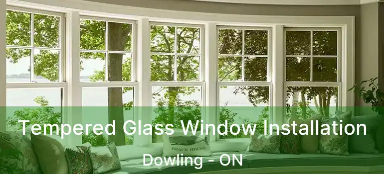  Tempered Glass Window Installation Dowling - ON