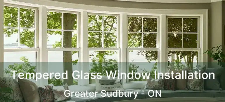  Tempered Glass Window Installation Greater Sudbury - ON