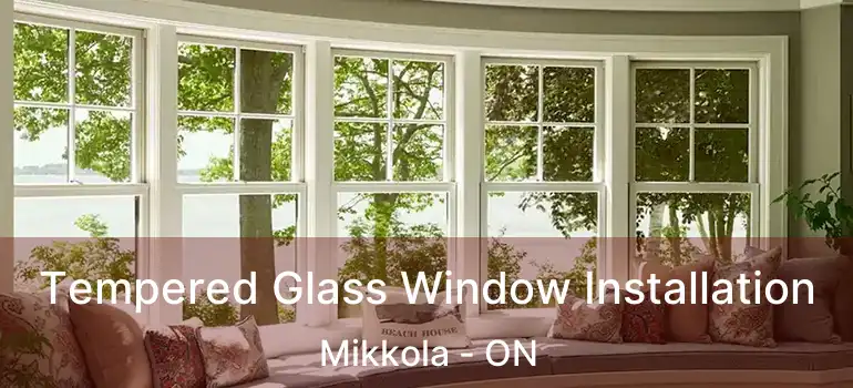  Tempered Glass Window Installation Mikkola - ON