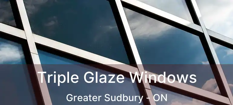  Triple Glaze Windows Greater Sudbury - ON
