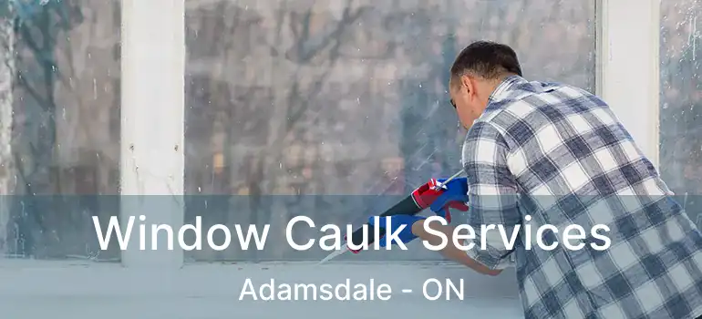  Window Caulk Services Adamsdale - ON