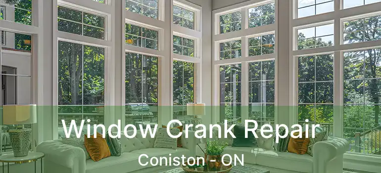  Window Crank Repair Coniston - ON