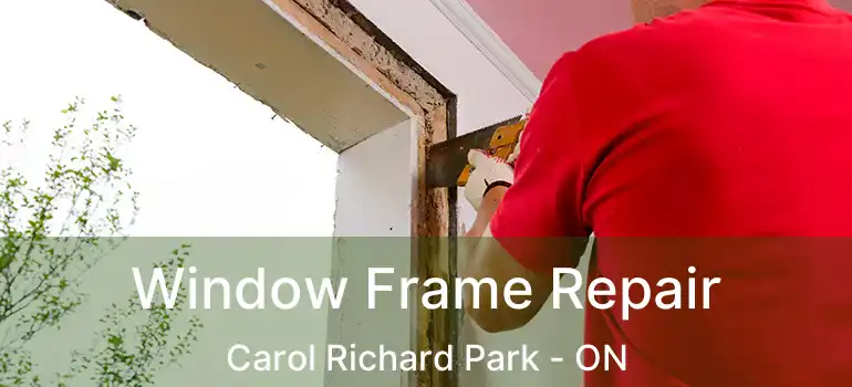  Window Frame Repair Carol Richard Park - ON
