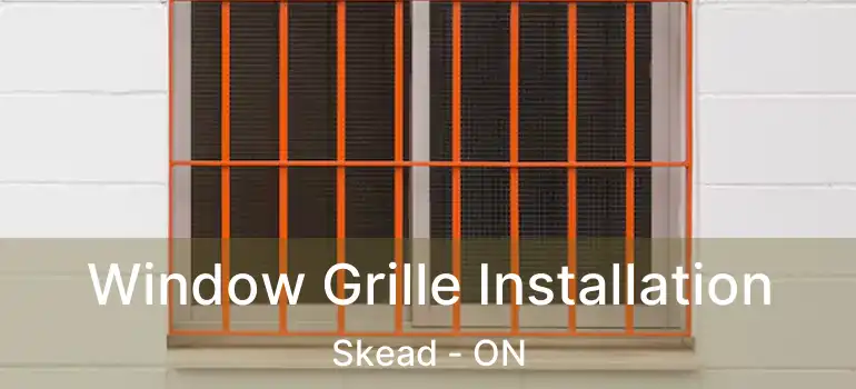  Window Grille Installation Skead - ON