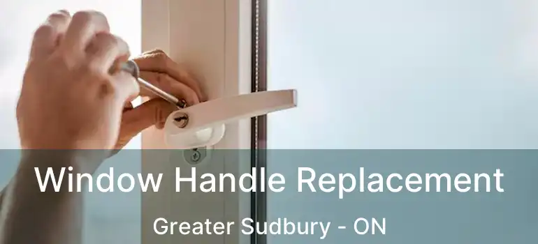 Window Handle Replacement Greater Sudbury - ON