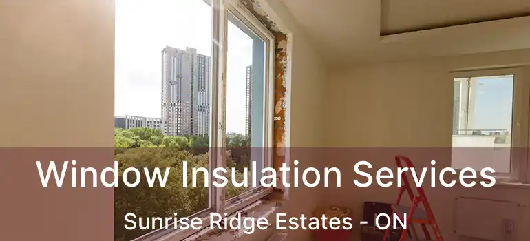  Window Insulation Services Sunrise Ridge Estates - ON