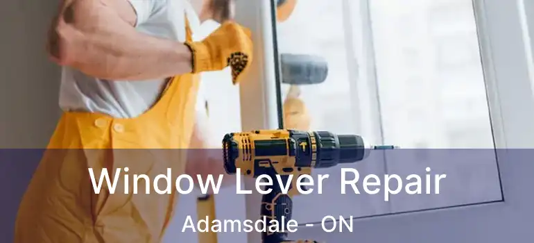  Window Lever Repair Adamsdale - ON