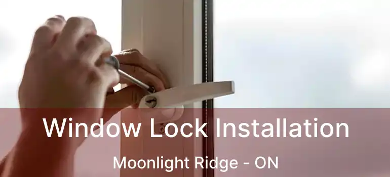  Window Lock Installation Moonlight Ridge - ON