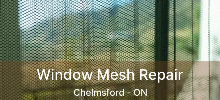  Window Mesh Repair Chelmsford - ON