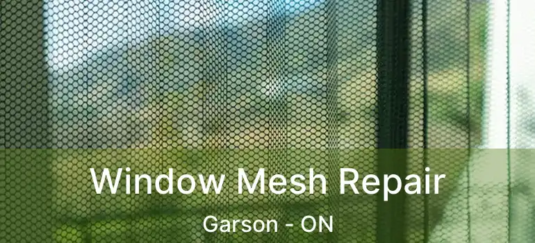  Window Mesh Repair Garson - ON