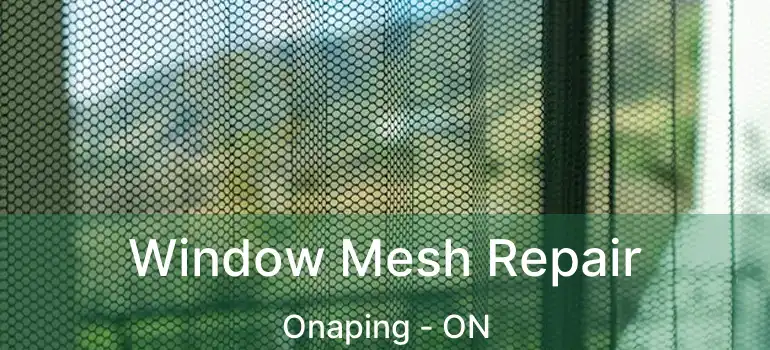  Window Mesh Repair Onaping - ON